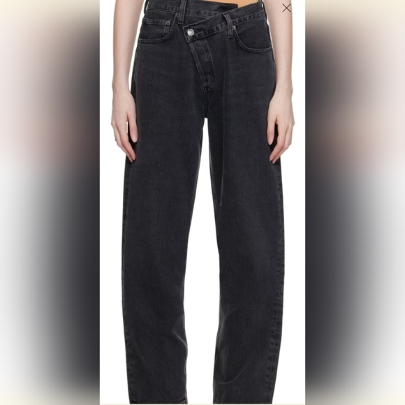 Agolde black criss cross jeans Size 27 - Picture 1 of 1